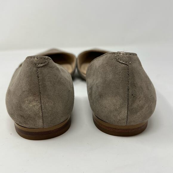 Marc Fisher Sunny D'Orsay Pointed Toe Flats Women's 7 Silver Work Office - Picture 6 of 9